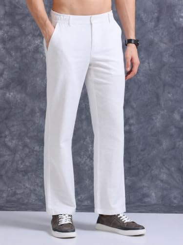 Samfor Linen Pant for Men White - Image 4