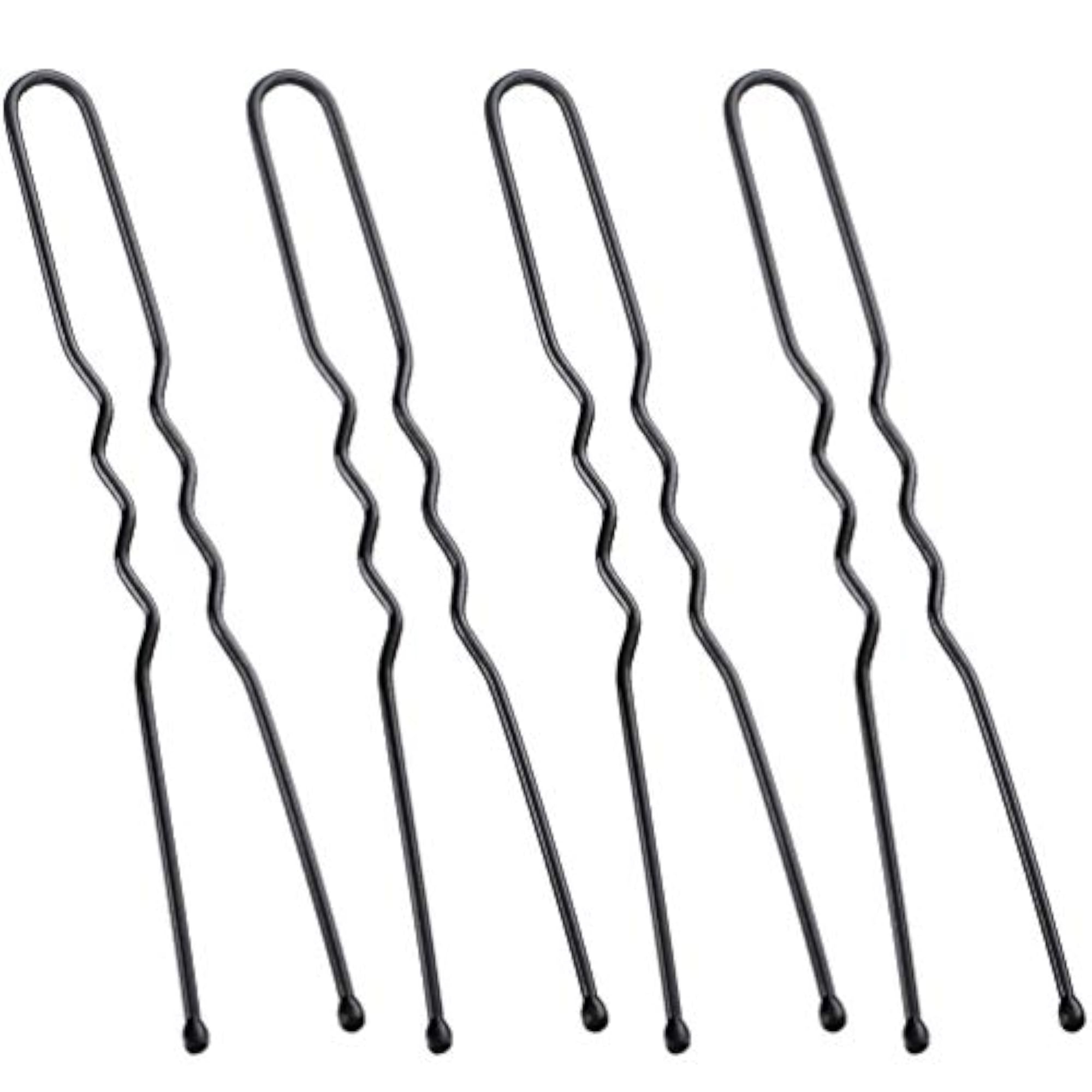 100 Pack U-Shaped Hair Pins with Storage Box