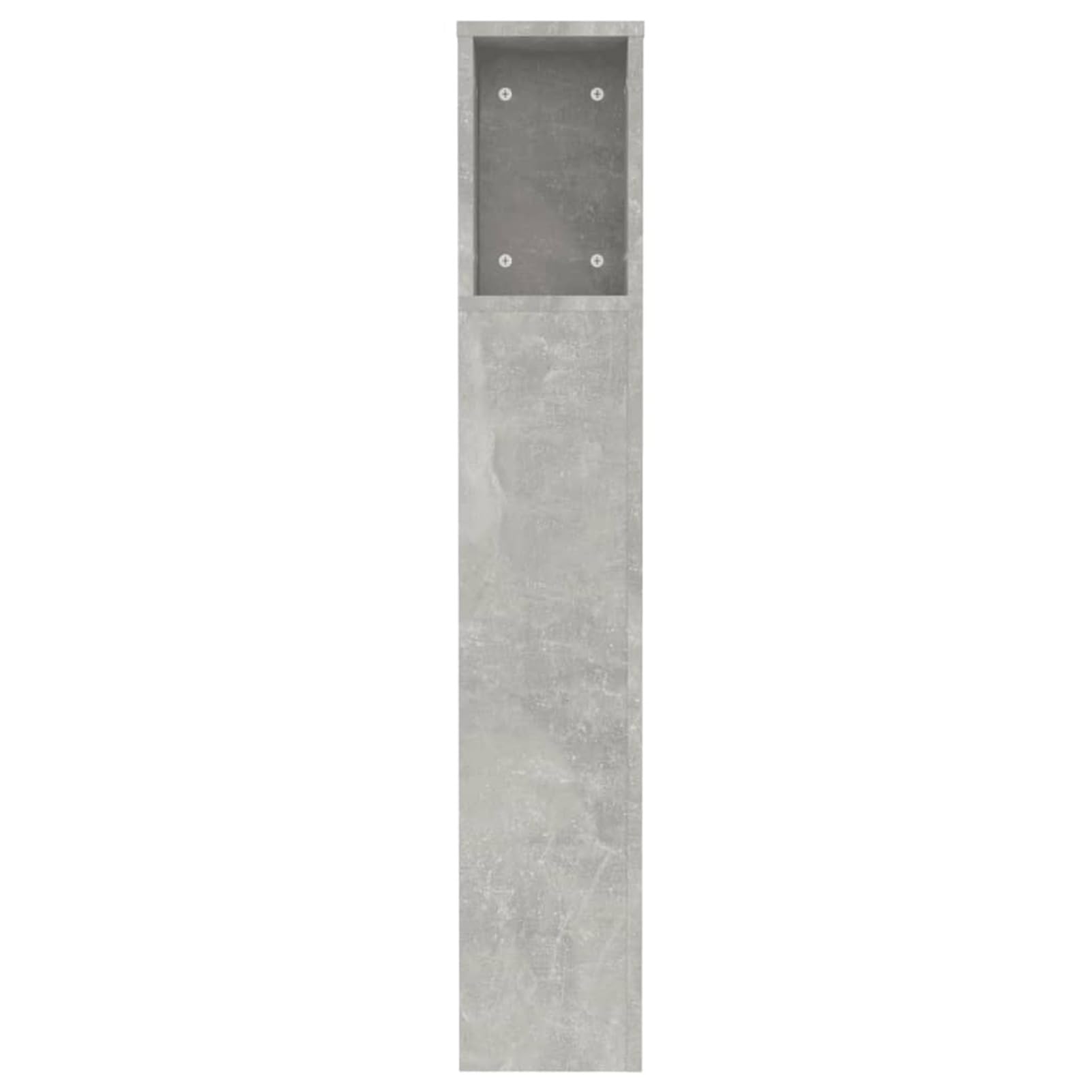 Mueble cabecero, Cabezal De Cama, Cabecera para Cama, Cabezales Dormitorios Modernos, Gris hormigón 120x18,5x104,5 cm