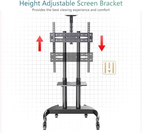 Soporte móvil para TV ajustable con ruedas miniatura 5