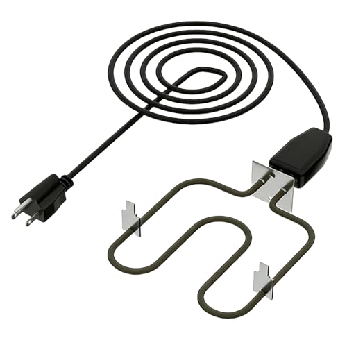 116-7000-0 Electric Heating Element for Brinkmann Gourmet Electric Smoker Compatible with SmokeN Grill 810-5290-5 810-5290-C 810-7080-0 810-7080-K 810-7090-S Heating Component (120V 1500W)