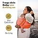Amarsupiel | Wasser-Babytrage | Schnelltrocknend | Oekotex | Waterproof | Farbe Koralle