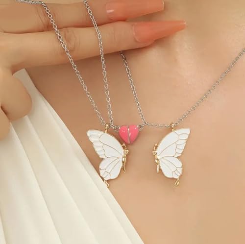 Collier assortis papillon cadeau idéal d'amitié avec fermoir sécurisé - 4