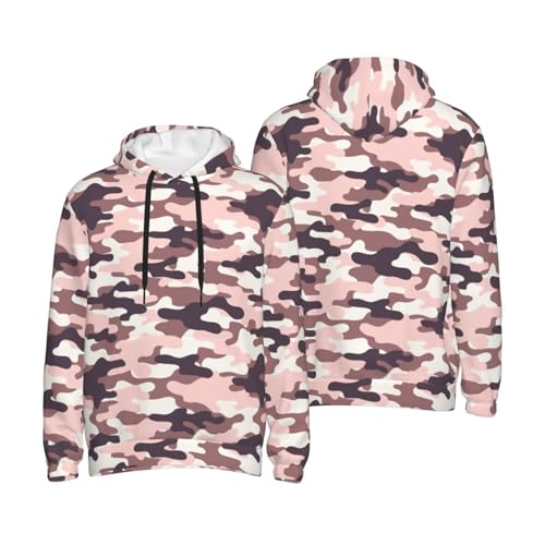 Hoodies For Men - Camouflage Pink Print Long Sleeve Casual Men'S Hoodies & Sweatshirts Pullover With Pocket4