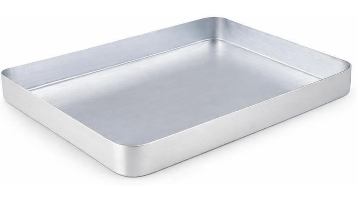 Aluminium Rectangle Tray for Sweets/Baking/Bakery/Oven (12" L x 8.5" W x 1" H Tray) 1pc-image-44