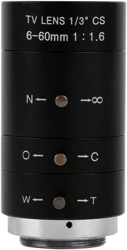 Microscope Observation 4MP VGA HDMI Industrial Video Microscope Camera 6-60mm Big Visual Fixed Focus Zoom Lens for PCB Phone Repair for PCB SMD Repair Tools(Zoom 6-60mm Lens)
