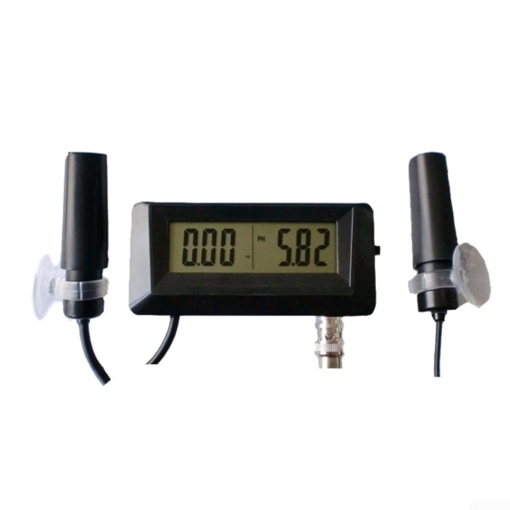 Medidor de pH montado en la pared, probador de controlador de pH de instrumentos en línea para pruebas de calidad del agua, análisis de agua de piscina de acuario