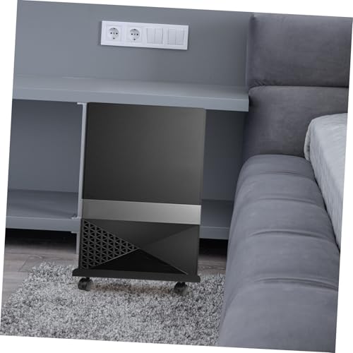 Support tour PC mobile avec roulettes plateau d'ordinateur stable