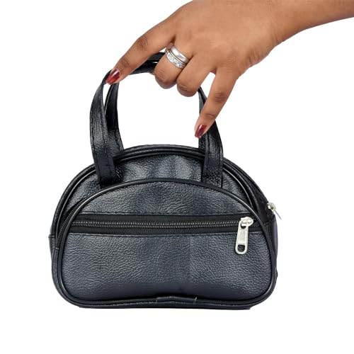 Image of Women's Stylish Trendy Leather Mini Handbag - Fashionable, Compact Purse for Casual and Formal Occasions