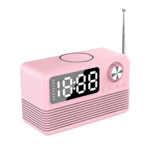 Reproductor Bluetooth portátil Mp3 con altavoces ABS y sonido Hifi inalámbrico rosa