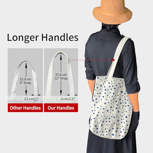 Bolso Tote de Lona para Mujer con Cremallera y Bolsillo miniatura 6