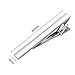 HooAMI Mens Fashion Metal Simple Necktie Tie Bar Clip 2 3/8