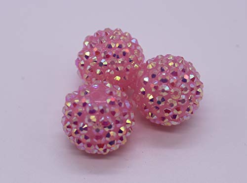 \"Galerie-of-art4you 20 mm 3 Profi-Shamballa Perlen multicolor | hochwertige runde Strass Disco Kugeln | perfekt für DIY Schmuck selber machen\" (rosa) \"Galerie-of-art4you 20 mm 3 Profi-Shamballa Perlen multicolor | hochwertige runde Strass Disco Kugeln | perfekt für DIY Schmuck selber machen\" (rosa)