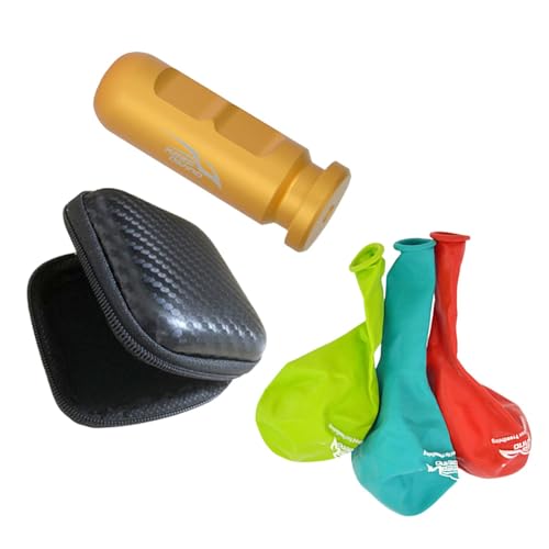 フリーダイビング用耳圧調整器 収納ボックス付き フリーダイビング用耳圧バランス ゴールド, 金, 5.9cm