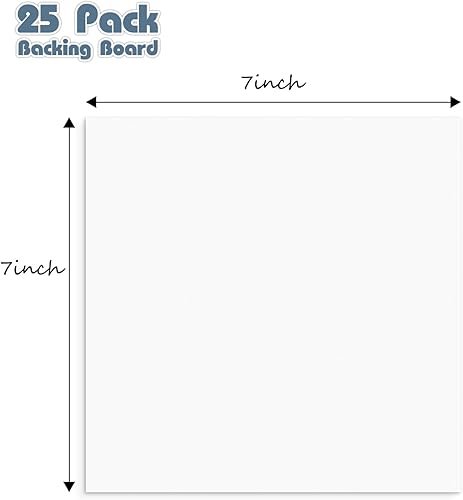 Miniatura 61 de Golden State Art, Paquete de 25 tableros de respaldo blanco brillante de 8 x 10 para marcos, fotos, fotos y más