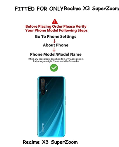 Image of COVERBLACK Rubber Back Cover for realme X3 SuperZoom- Transparent