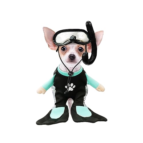 Best Furry Friends Scuba Diver Dog Costume, X-Small