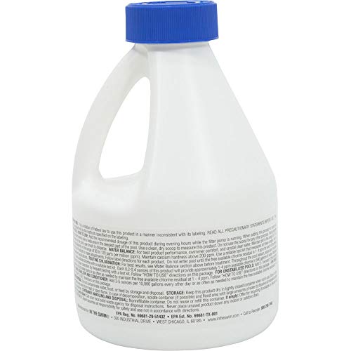 In The Swim Instant Chlorine Shock For Swimming Pools - Pack Of 4-1.07 Pound Containers - Powdered Chlorine Mixture #TOP2