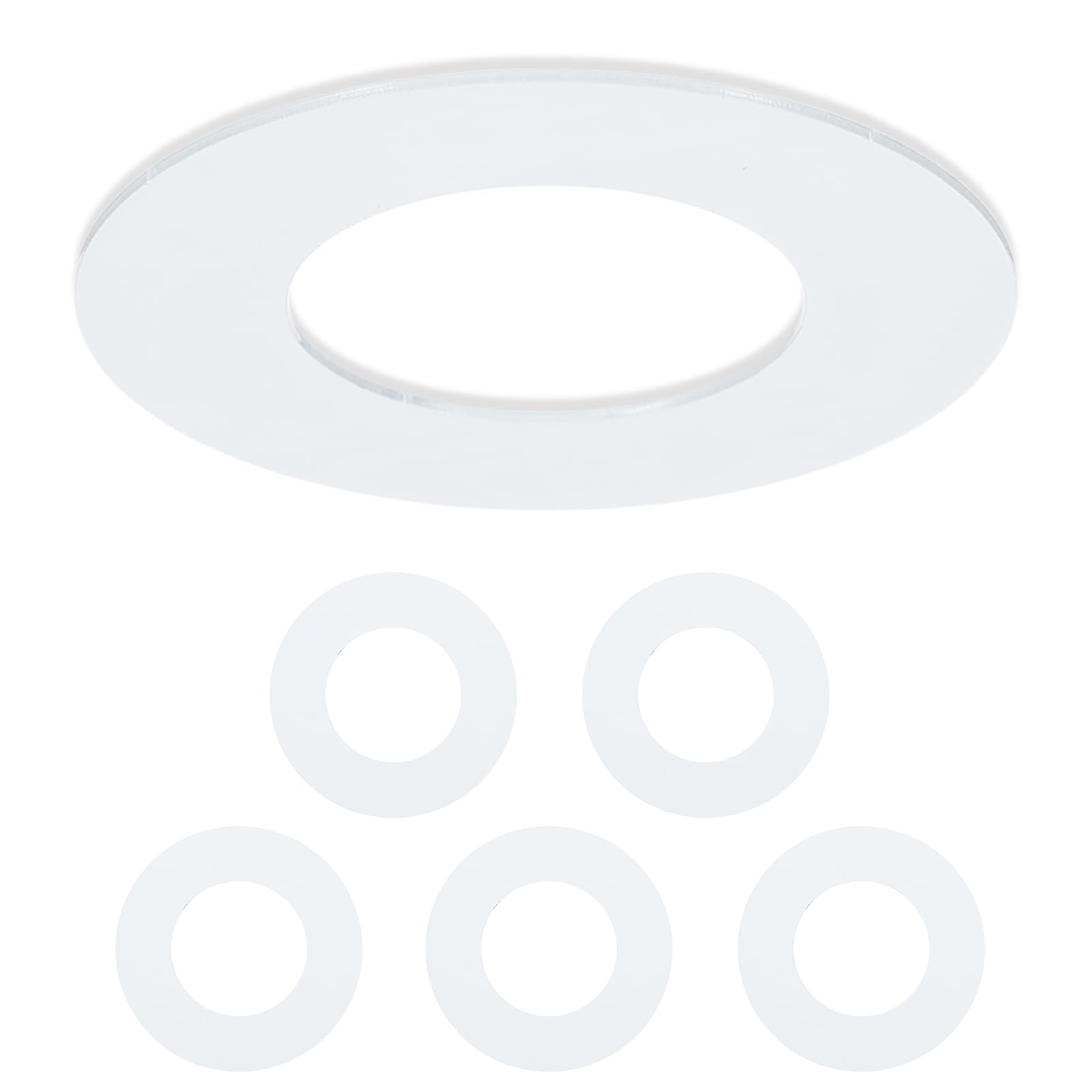 VIAPUICE Recessed Light Trim Ring 2.6" OD 1.4" ID Light Goof 6Pcs White
