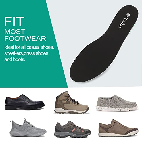 2 Pair -Insoles For Mens Memory Foam Shoe Inserts-Replacement Insoles For Work Boot Dress Shoes-Shock Absorption And Cushion For Feet Relief,Comfort Inner Soles For Everyday Use 42Eu/Us9 #TOP5
