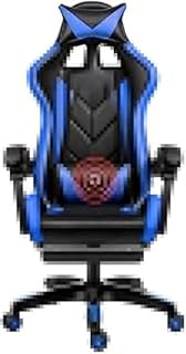 Fhw Silla giratoria Silla ejecutiva, silla de oficina multifunción ajustable respaldo alto con estribo de competición de silla for juegos estilo con el apoyo for la cabeza y el soporte lumbar Masaje S