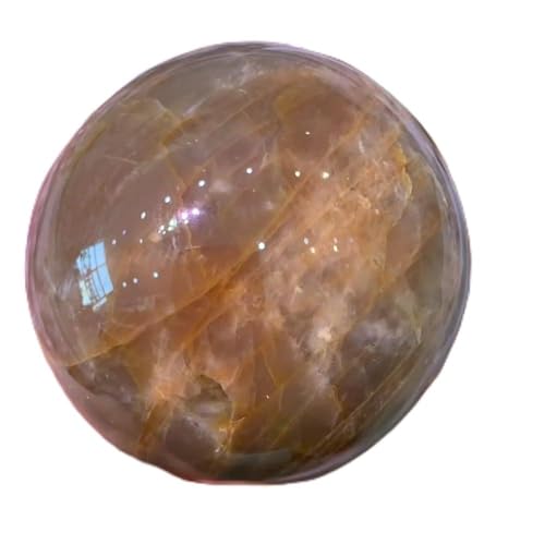 Sphère cristal Stone Gold Sun boule de cristal scintillante sorcellerie