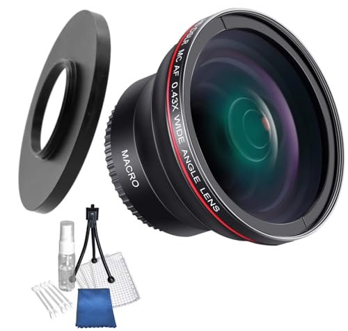 .45x HD Super Wide Angle Panoramic Macro Fisheye Lens for The JVC Everio GZ-MG680, MG670, MG...