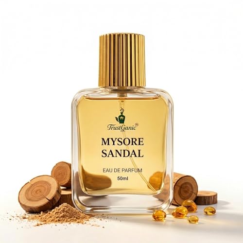 Image of Mysore Sandal Perfume for Men & Women 50ml | 10+ Hours Long Lasting Sandalwood Eau de Parfum | Pure Chandan Fragrance with Woody & Earthy Scent | Natural Perfume | Gift Pack