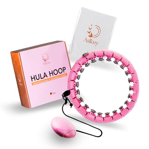 ASIKUY Smart Hula Hoop Reifen mit Gewichtsball für Erwachsene 24...