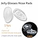 PTSLKHN Super Soft Eyeglass Nose Pads, Jelly-Soft Nose Pads for Glasses, Non-Slip Comfortable and Non-Indentation, 5+2Pairs