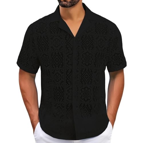 Camisa ligera para hombre que elimina el calor corporal gracias a su tejido hueco
