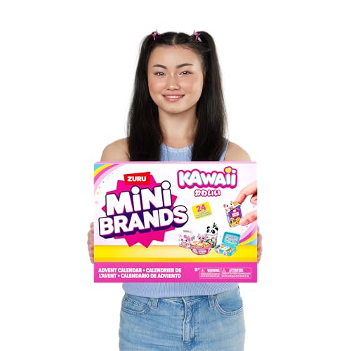 Image of Mini Brands Kawaii Advent Calendar by ZURU, Collectible Seaonal Toys for Girls
