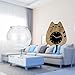 Leefasy Transparent Small Tank Small Round Ornament Aquarium Bowl Vase for Office Table Home Decors Cute Silent Wall Clock for Kitchen