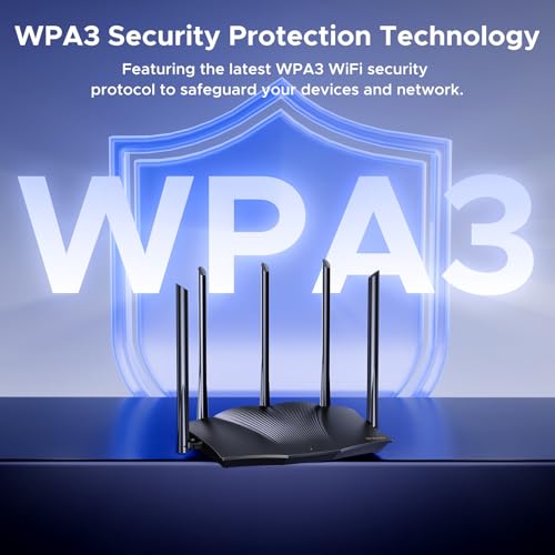 Image of Tenda WiFi 6 Router, AX3000 Dual Band Gigabit Wireless Router for Home, 4 Gigabit Ports, Easy Setup, VPN Support, Parental Controls, WPA3 Security, MU-MIMO & OFDMA(RX12Pro)