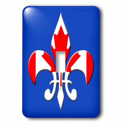 Interrupteur à baïonnette Fleur de lis d'exception, design 3dRose - 2