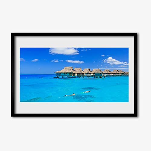 Image photo salon architecture de mer : affiche encadrée 60x40 cadre MDF Tulup