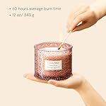 LA JOLIE MUSE Rose Candle, Scented Candles for Home, Large 2-Wick Soy Candles, Luxury Pink Candle Gifts for Women & Men, 60 Hours Long Burning, Santal Rose, 12oz - Image 5