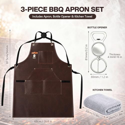 Unittype 3 Pcs Grilling Apron Gift Set