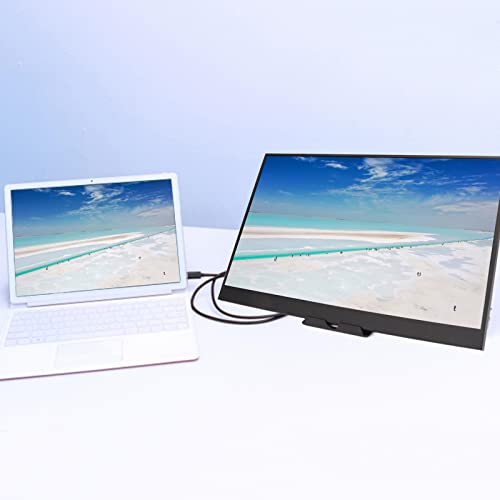 Image of Sanpyl Portable Monitor, 17.3Inch 2560x1440 2K FHD Laptop Monitor Type C HDMI Computer Display Gaming Monitor with 2 Way Speaker for, Switch, etc