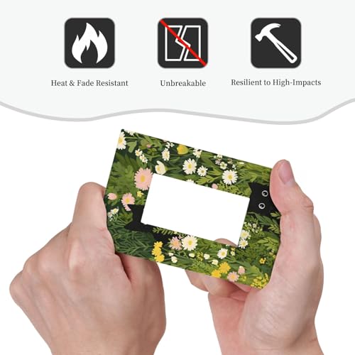Decorative Outlet Covers Funny Cute Black Cat Colorful Flower Green Plant 1 Gang Single Decora GFCI Device Light Switch Covers Plate 1 Rocker Wall Plate Jumbo Faceplate for Home Decor