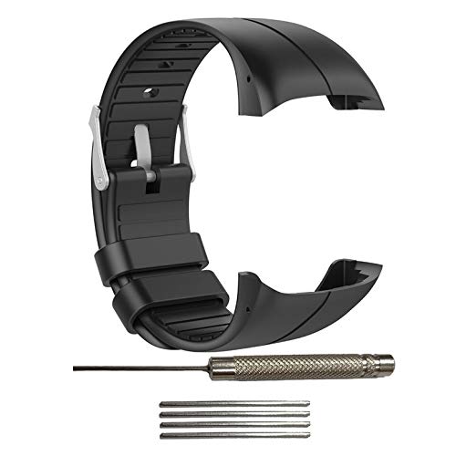ArgoBa para Polar M400 / M430 Correa de Repuesto para Reloj Inteligente de Silicona Patrón Oficial Hebilla Negra Pulsera Deportiva de Repuesto