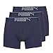 Produktbild PUMA Herren Lifestyle Sueded Cotton 3P Boxer, Blau, M (3er Pack)