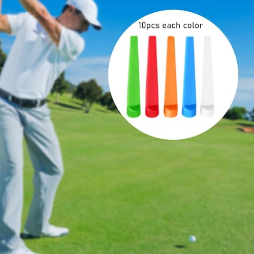 50x Golf Tees Set Ball Holder Compact Unique Golf Accessories Hitting Flat Golf4