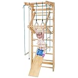 COSTWAY Espaldera Gimnasio Casa, Natural