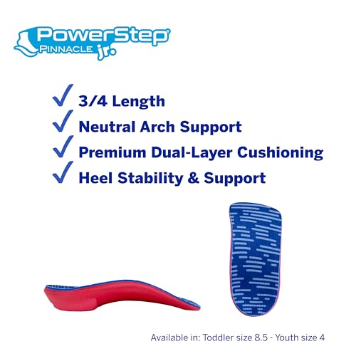Plantillas PowerStep Pinnacle Junior 3/4 para niños miniatura 5