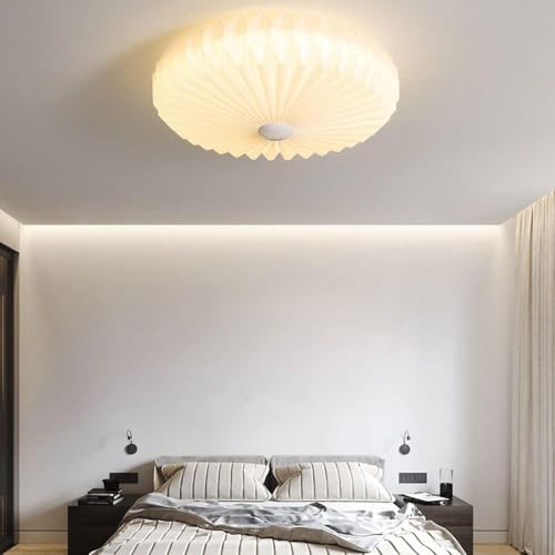 Plafonnier simple rond à LED plissé avec éclairage décoratif de salle à manger - 3