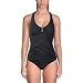 Calvin Klein Women's Bar Halter Tankini with Removable Soft Cups
