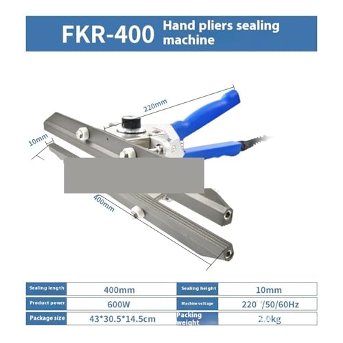 Machine à sceller à impulsion FKR avec barre de soudure robuste de 400mm - 3