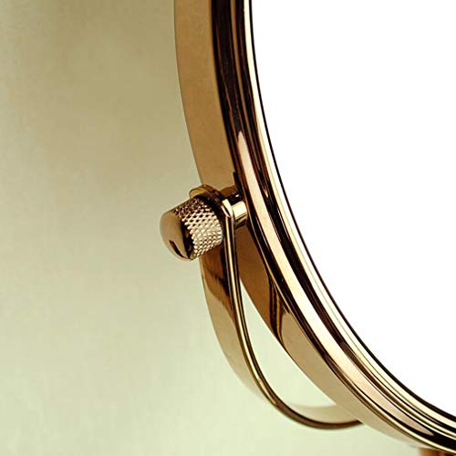 Miroir de salle de bain grossissement 3X extensible doré double face
