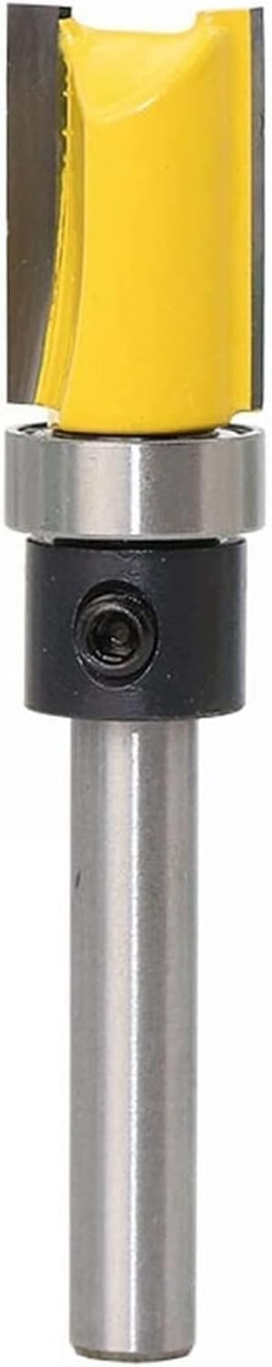 8mm Shank Flush Trim Router Bit Pattern Bit Top Bottom Bearing 5/8 Blade Template Wood Milling Cutter Carpenter (Cutting Edge Length : 3 pcs Set)